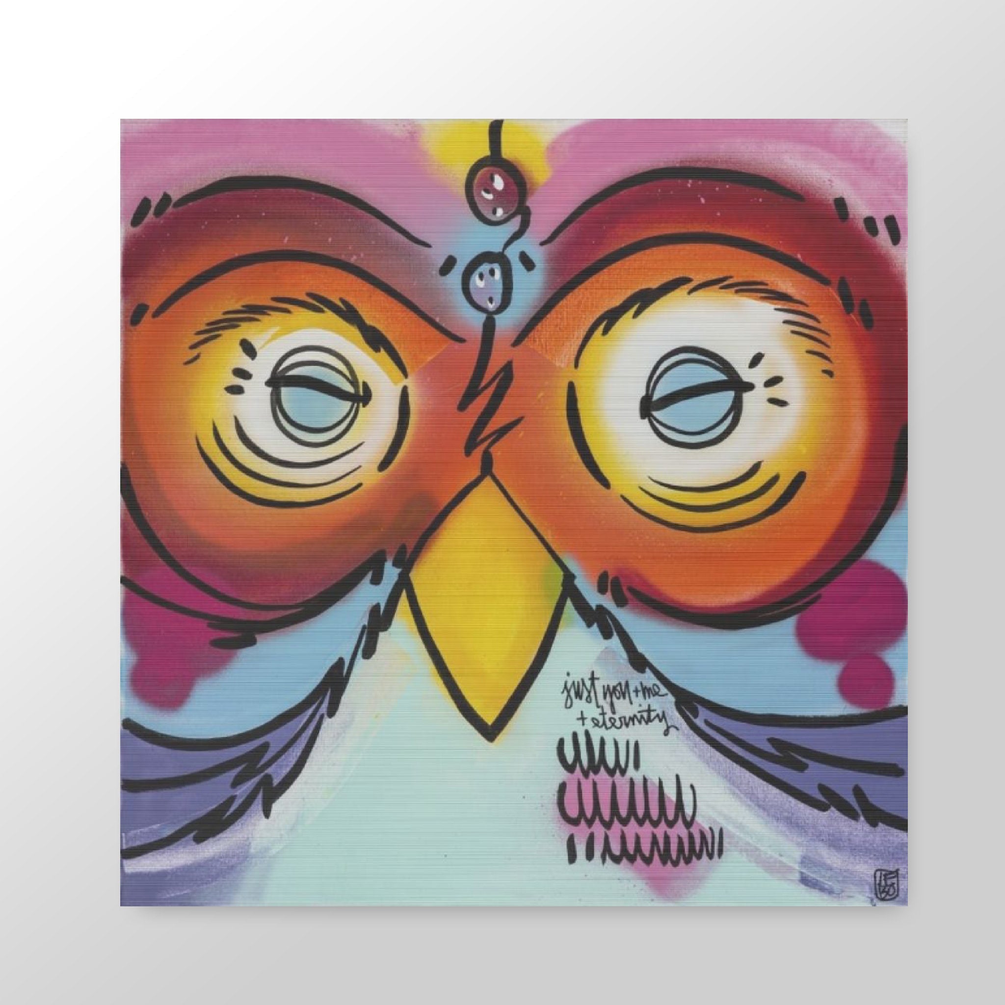Just You and Me, Eternally - Lebo Brushed Aluminum Artbond